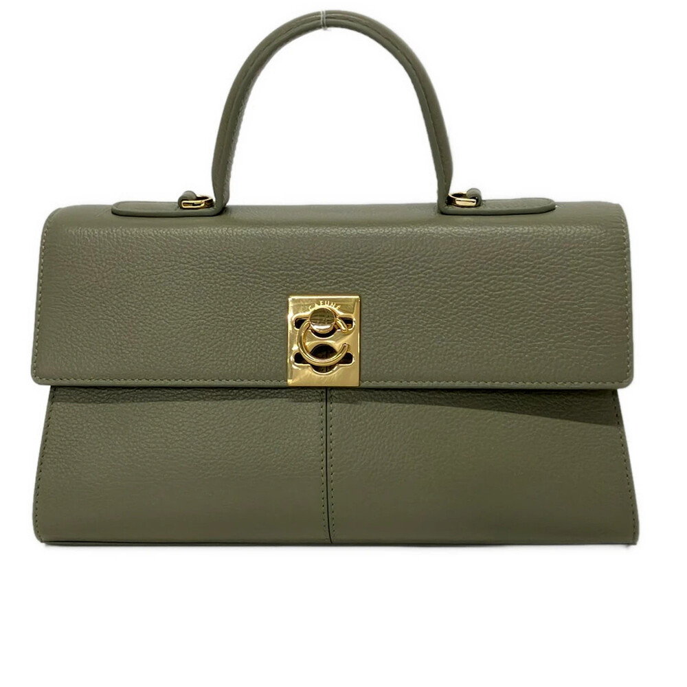 Cafune Medium Stance Khaki Leather #351384C66B